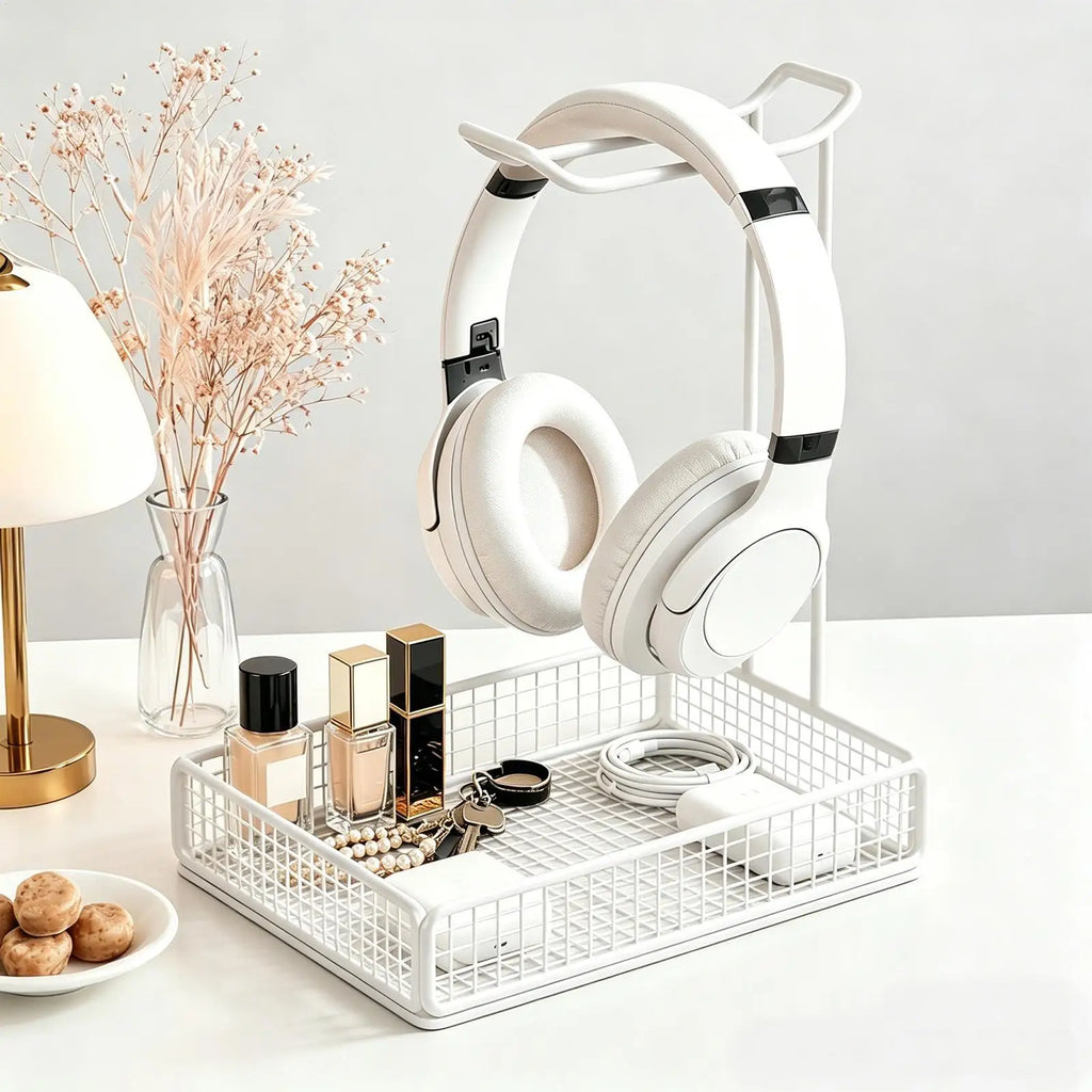 Headphone Stand Multifunctional Stable Headset Organizer Desktop