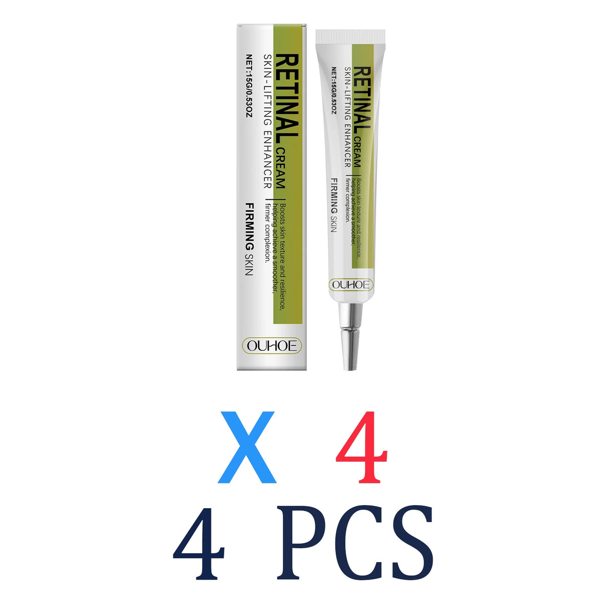 Anti-Aging Retinol Cream For Women Firming Brightening Face Moisturizer Deep Hydration Night Cream For Dry Sensitive Skin Winter Zpaxo 4 Pcs