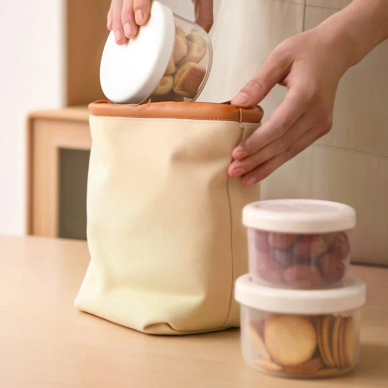 Portable Round Refrigerator Storage Box Food Containers Plastic Fresh-Keeping Box With Lid Portable Storage Box Kitchen Case Zpaxo