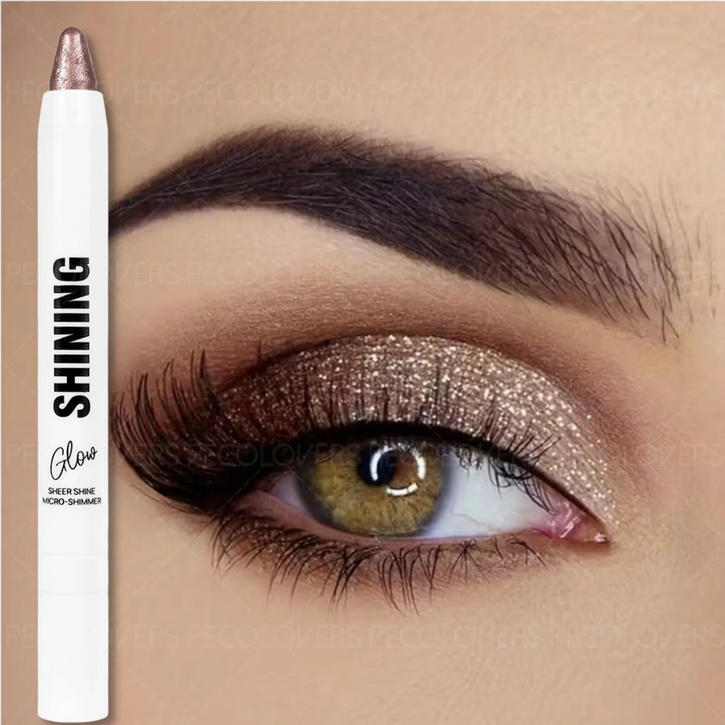 1PC Glitter & Shimmer Eyeshadow Stick - Pearly Highlighter Pen, Waterproof, Ideal for Stunning Eye Looks Zpaxo