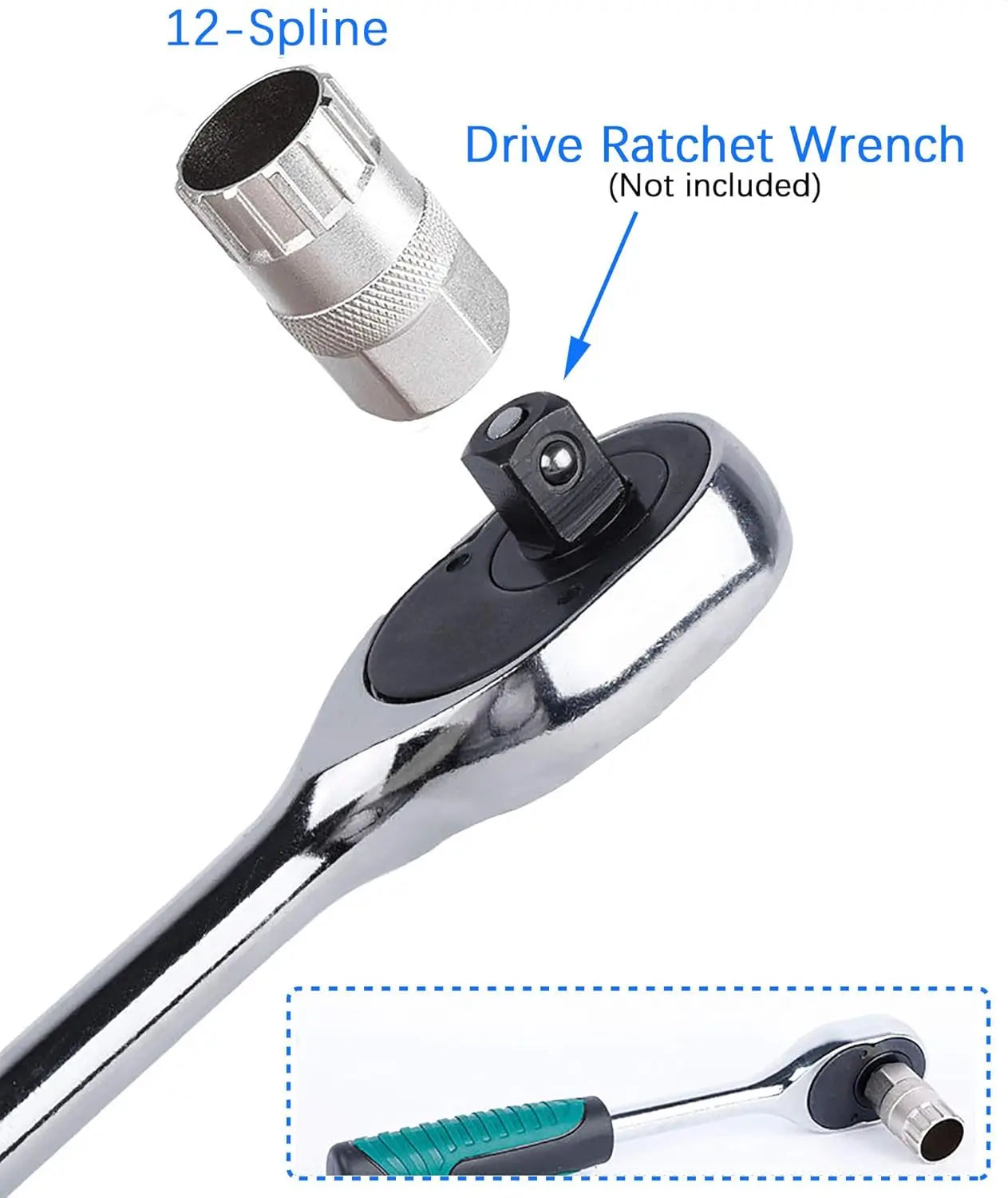 12-Spline Freewheel Remover Tool – Universal Lockring Wrench