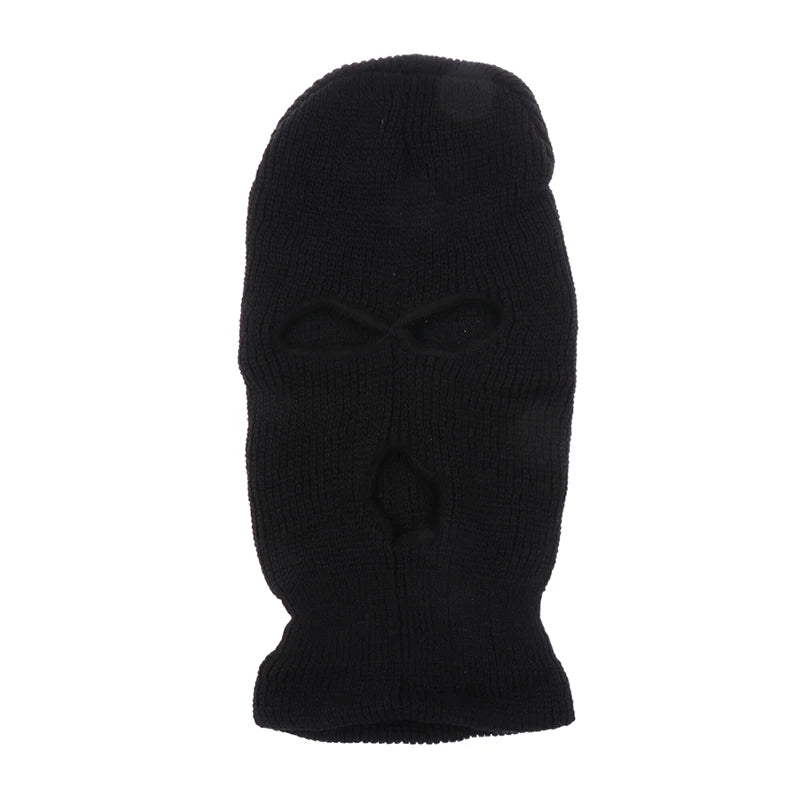 3 Hole Car Seat Headrest Full Face Cover Ski Mask Hat Anti-dust Zpaxo Black