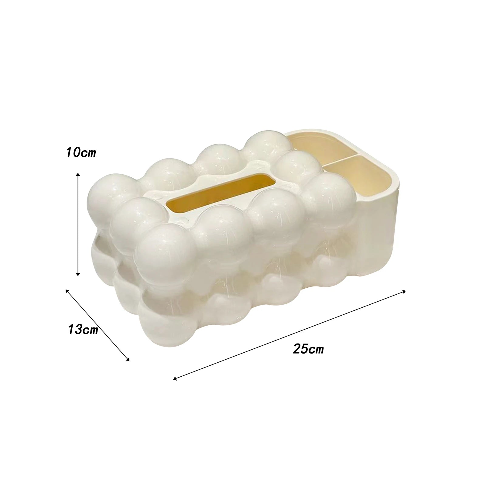 Marshmallow Tissue Box Cover – Decorative Holder for Home & Hotel Tissue Box Cover Zpaxo White 2
