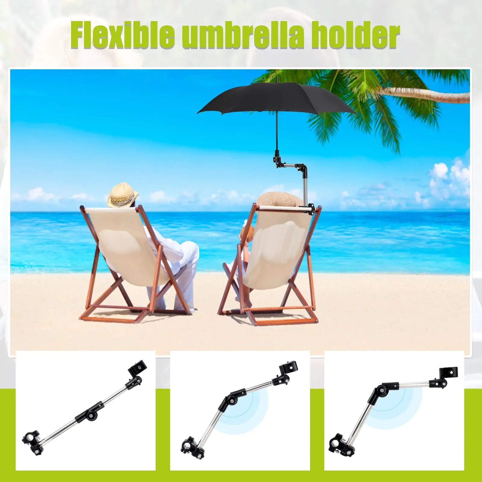 Adjustable Stainless Steel Umbrella Bracket Waterproof Multi-purpose
