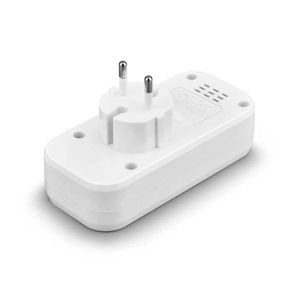 EU Plug Power Strip Adapter – 2 AC Sockets & 2 USB Ports 1200W Power Strip Adapter Zpaxo