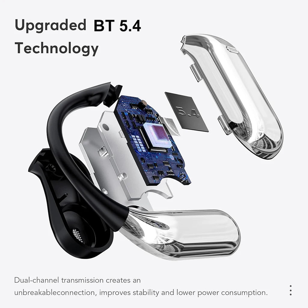 UYUXIO Open Ear BT 5 4 Earbuds Wireless Headphones 50H Playtime Sport