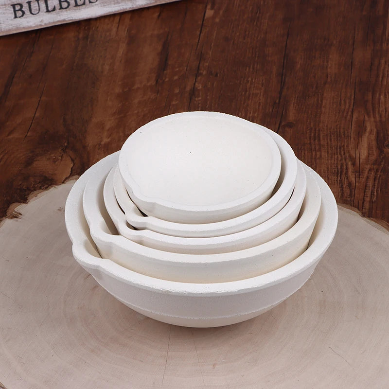 Temperature Quartz Bowl Crucible Furnace Melting Casting Refining Zpaxo