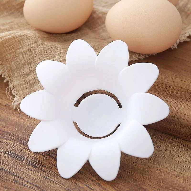 Kitchen Cute Flower Design Egg White Yolk Separator Kitchen Gadgets Baking Tools Egg Extractor Egg Separator Tools Zpaxo White 1PC