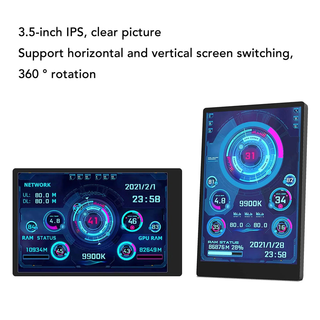 IPS USB Mini Screen AIDA64 CPU RAM Data Monitor Sensor Panel Display