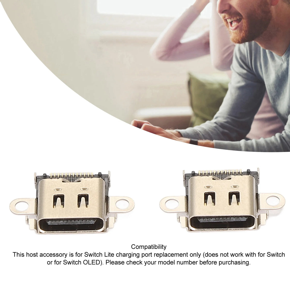 Replacement C Charging Port Switch Lite USB Console Dock Connector Zpaxo