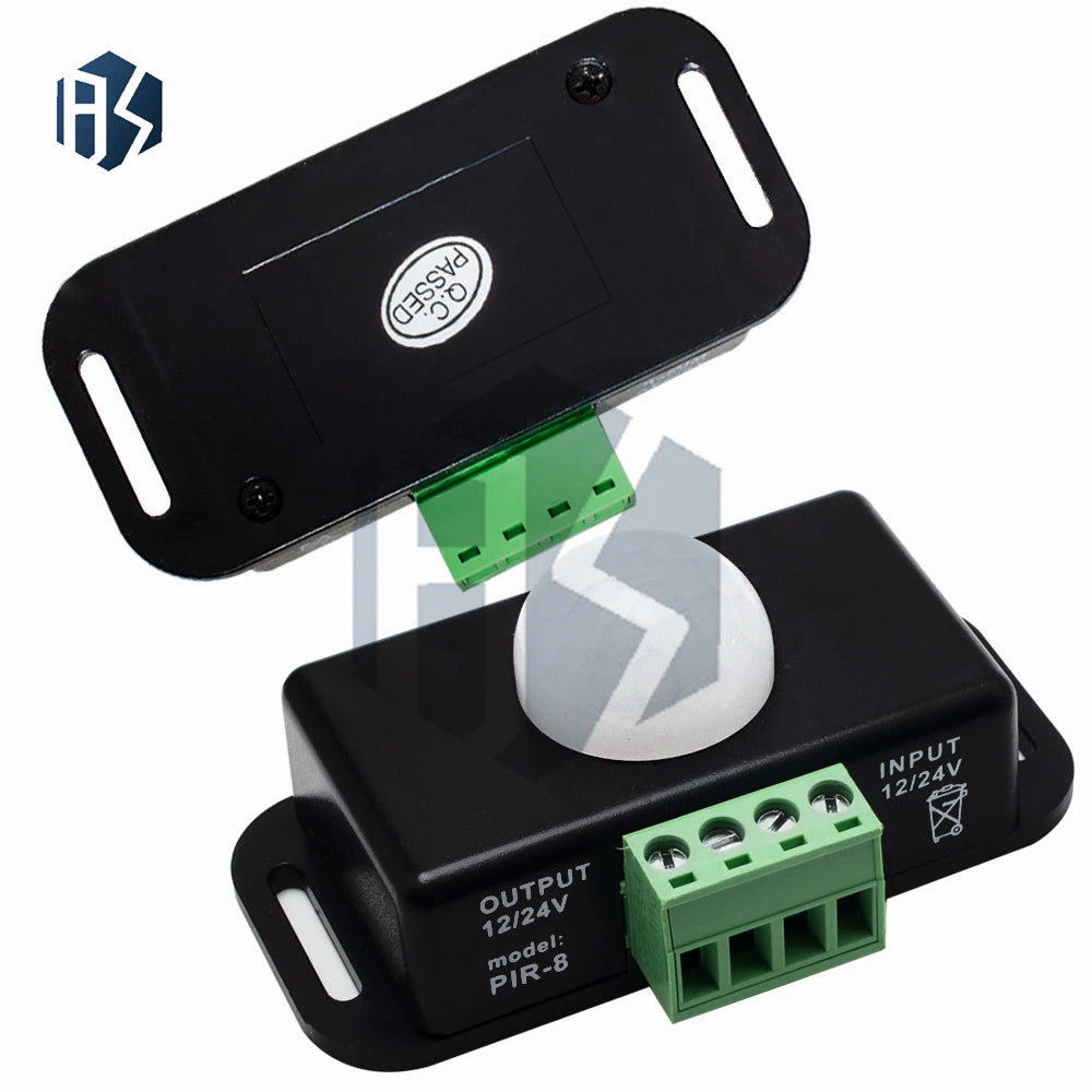 DC 12V 24V 8A Automatic Adjust PIR Motion Sensor Switch IR Infrared Zpaxo