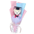 Graduation Flower Bouquets with Toy Bear Bouquets for Student Teacher Graduation Zpaxo Pink CN