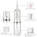 Portable Smart Electric Oral Irrigator Water Flosser 3 Modes Rechargeable Dental Water Jet Irrigator Dental Teeth Cleaner Zpaxo green