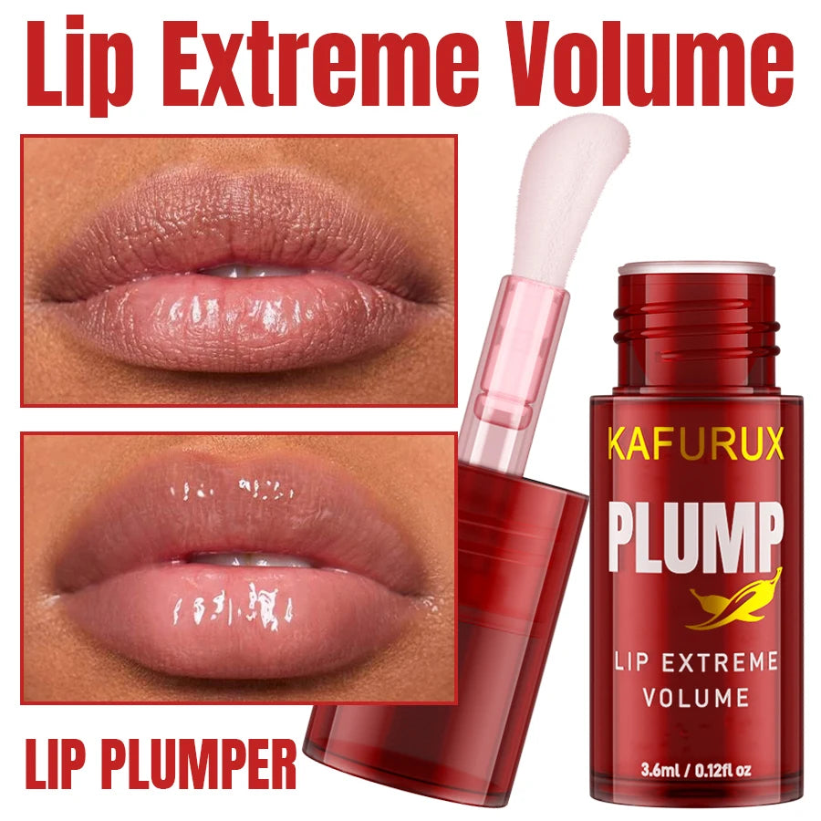 Chili Pepper Lip Plumper Oil Long Lasting Moisturizing Gloss Serum