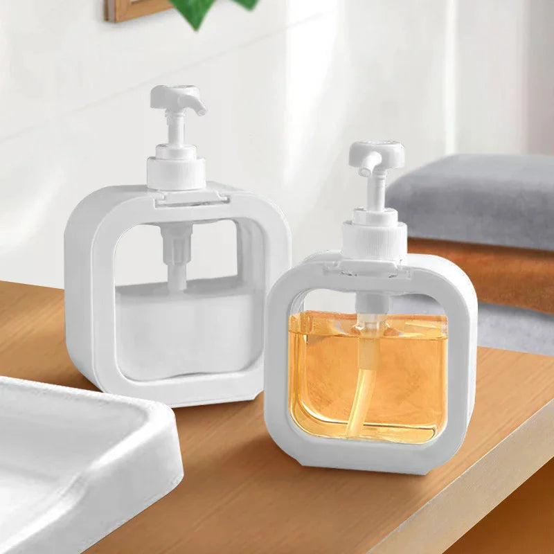 All-in-one Kitchen Pump Dispenser 300 Refillable Empty Bottle Shower Zpaxo
