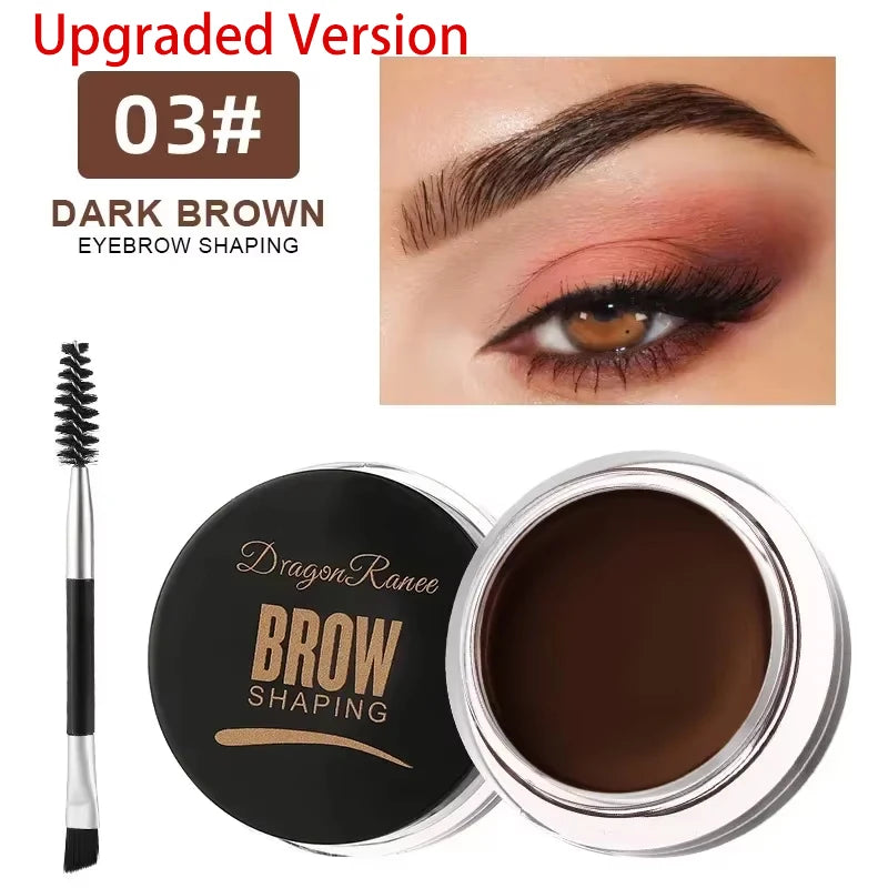 Matte Eyeliner Eyebrow Cream Gel Waterproof Long Lasting Contouring Zpaxo 03-Upgraded Version