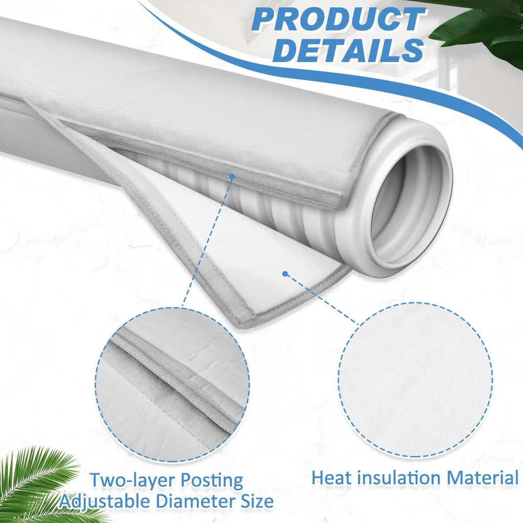 AC Hose Insulation Sleeve Thermal Pipe Cover 5& Portable Exhaust Vent