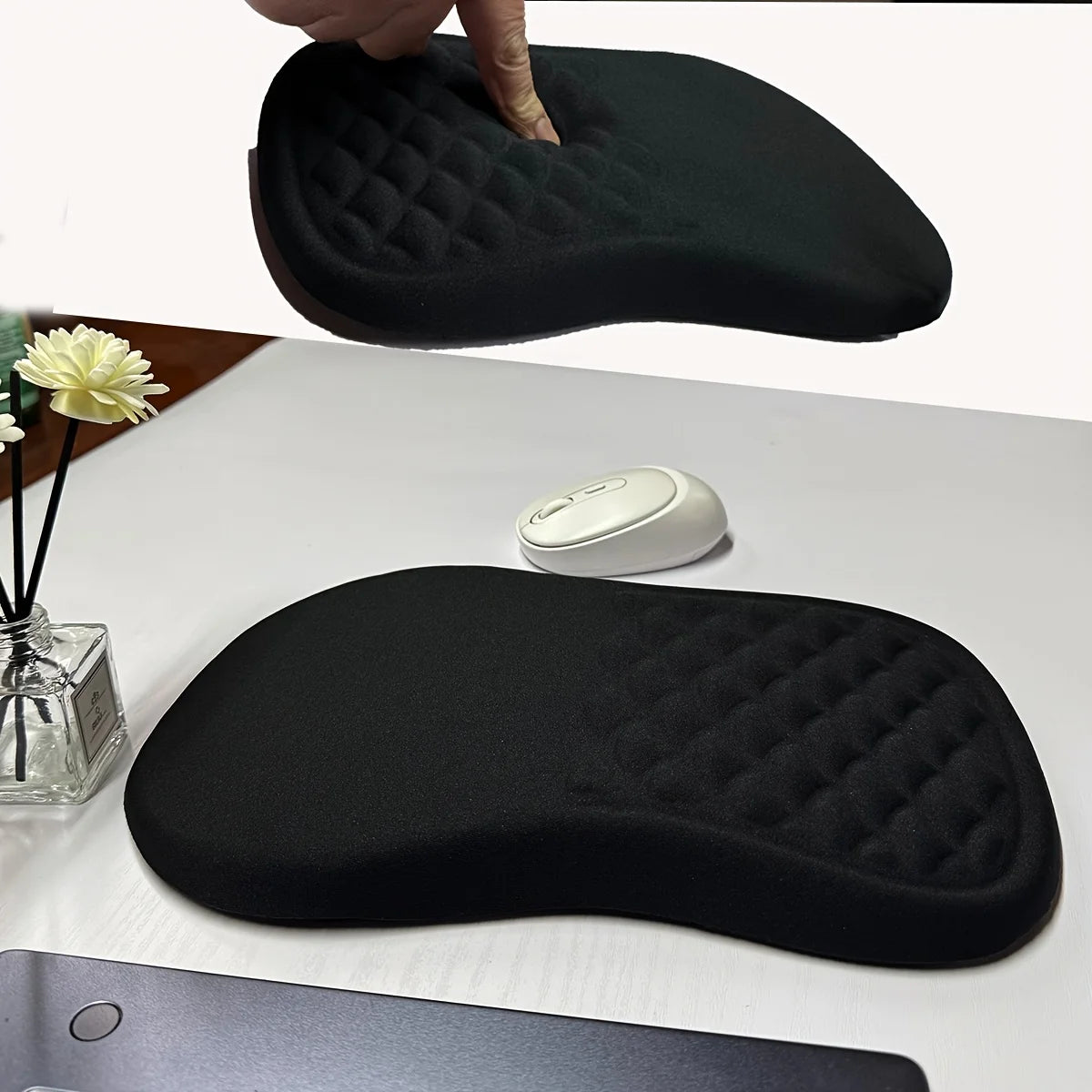 Ergonomic Mouse Pad Large Wrist Support Anti-slip Rubber Base Durable Zpaxo