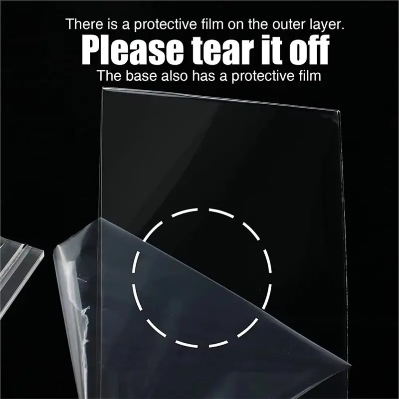 A6 150x100mm Clear Acrylic Sign Holder Table Menu Stand Restaurant