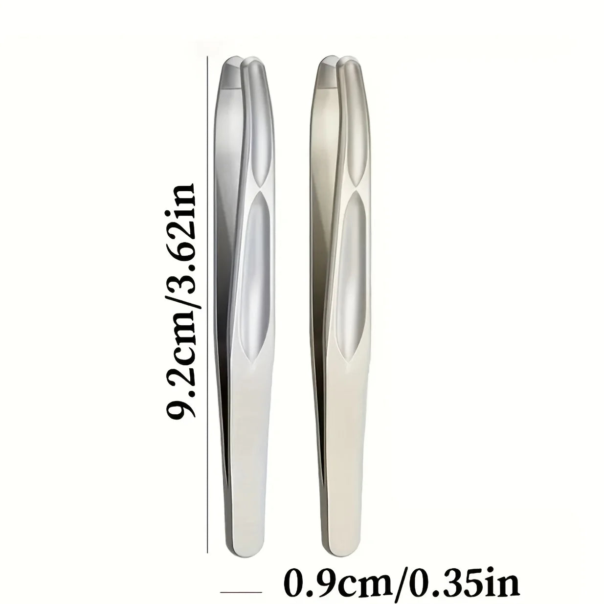 Premium Round Head Tweezers for Eyebrow & Facial Hair Removal Seamless Clips Short Hair Precision Beard Clip Zpaxo 1 and 1