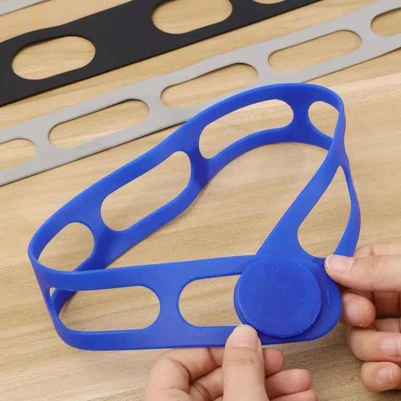 54cm Reusable Silicone Elastic Band Lid Straps for Pot Lid Holder Lunch Box Strap Elastic Bands Outdoor Tableware Storage Tools Zpaxo