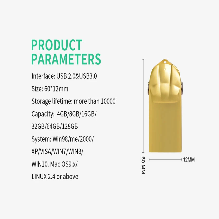 ZSUIT QC 10Pcs USB Flash Drive 2G 4G 8GB Pen Drives 32GB Waterproof Pendrive 64gb Memory Stick Real Capacity Logo U Disk Cle USB Zpaxo