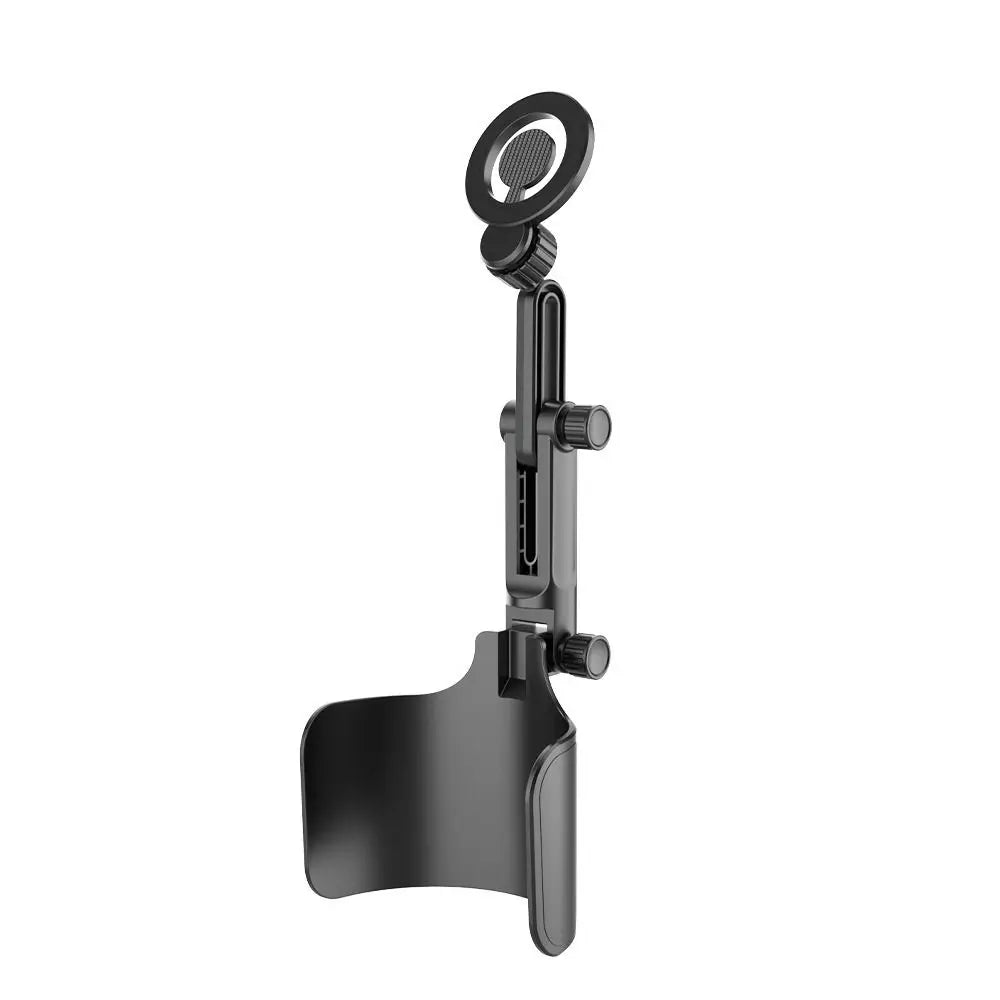 2-in-1 Magnetic Car Cup Holder Adjustable Long Arm Hands-Free Magnetic Car Phone Holder Quick Installation Strong Magnet Zpaxo