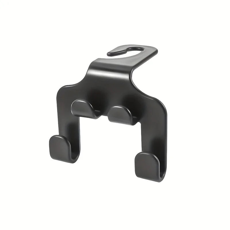2-Pack Car Seat Headrest Hooks – Universal Hanger Organizer Car Headrest Hook Zpaxo 2pcs black