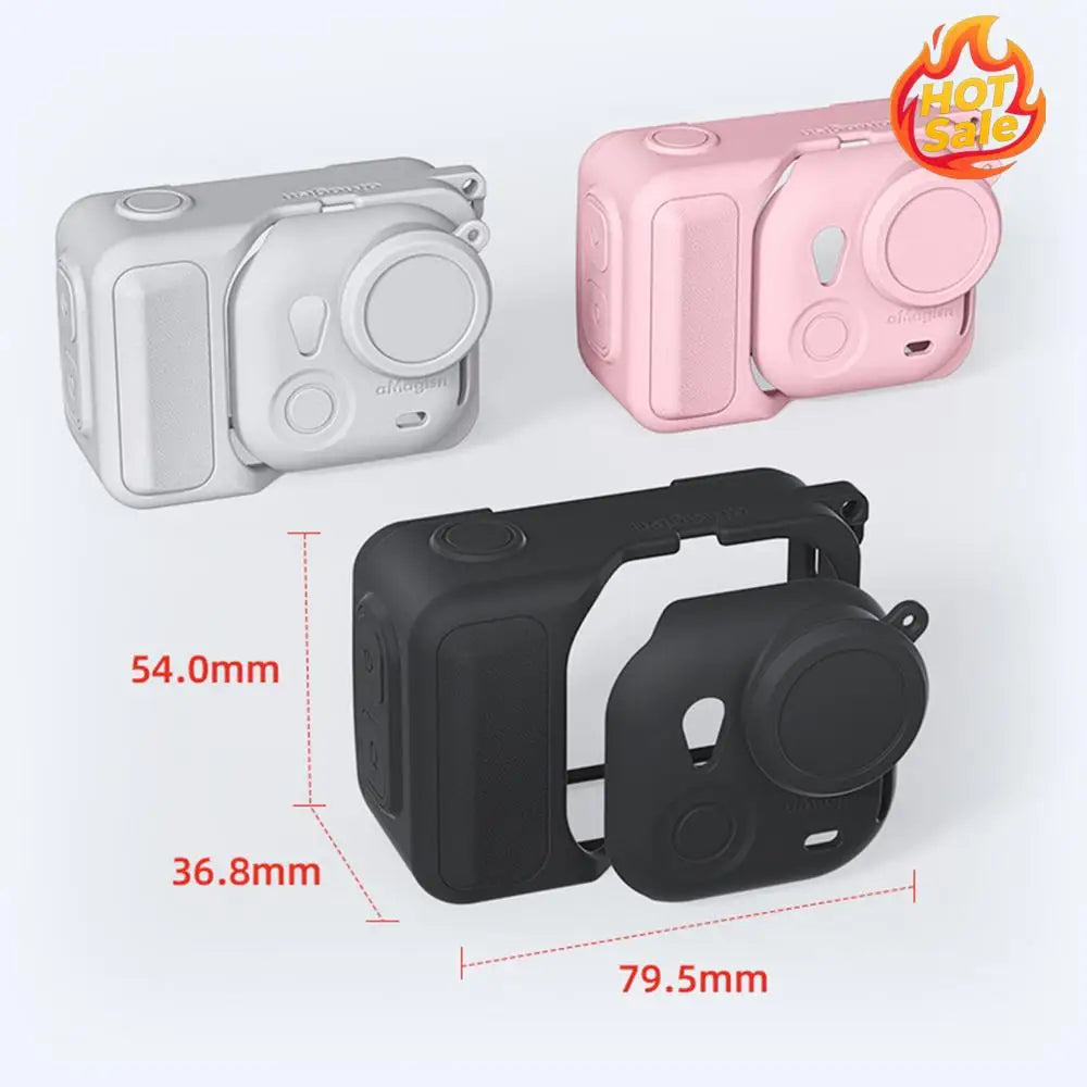 Silicone Protective Case with Neck Hang Rope All-round Protection Shell Camera All-round Protection Cover for Insta 360 GO Ultra Zpaxo