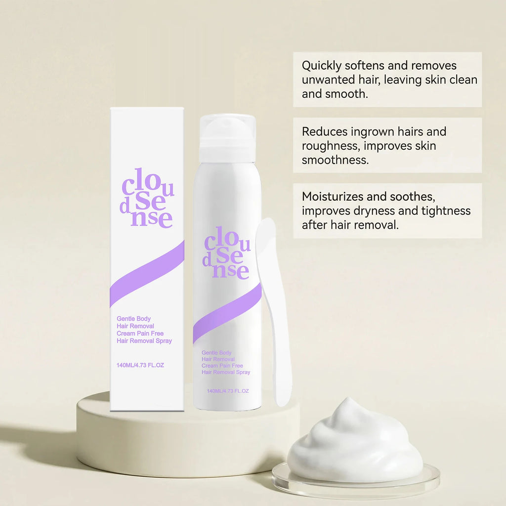 Pain-Free Hair Removal Spray – Depilatory Foam for Men & Women Depilatory Spray Zpaxo