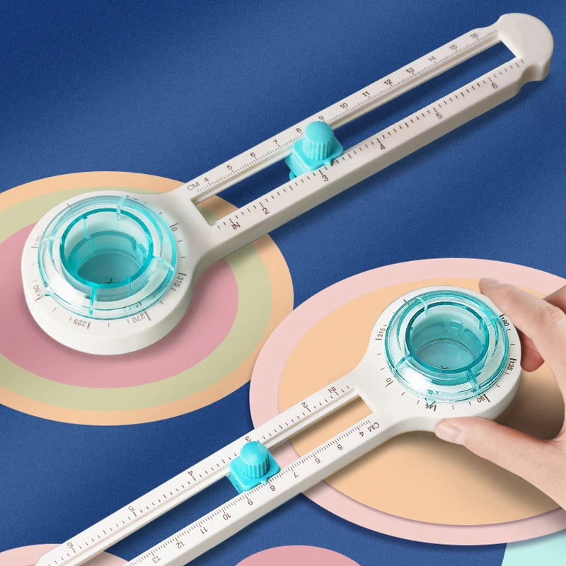 360° Circle Cutter Adjustable Circular Cutting Tool For Making Fabric Crafts DIY Scrapbook Art Craft Tool Circle Paper Cutter Zpaxo