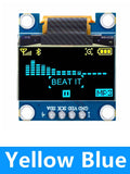 I2C SSD1306 OLED Display Module 128x64 Dual-color Yellow Blue Screen Zpaxo Yellow Blue 4pin