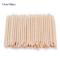 Double-Ended Wood Cuticle Pusher & Nail Art Sticks 50/100 Pack Cuticle Pusher Sticks Zpaxo 3BF046-100S