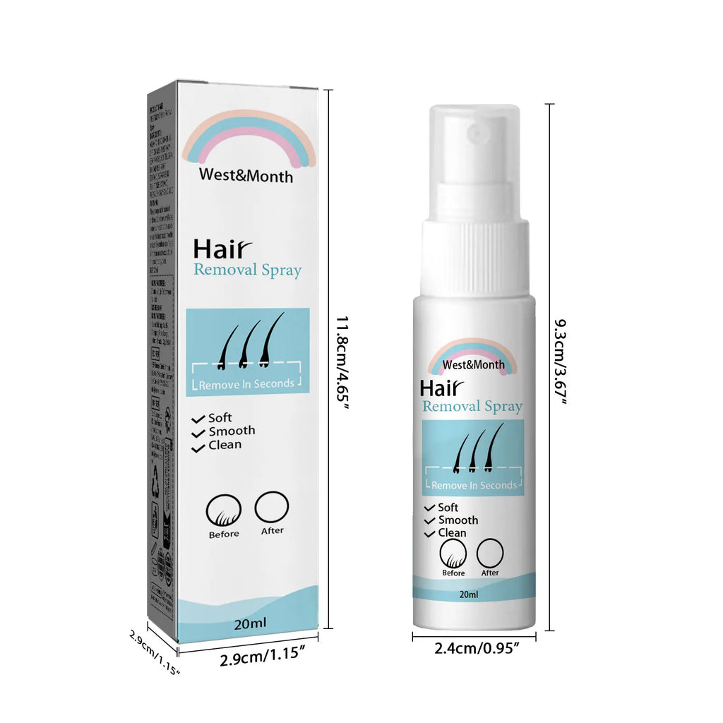 Natural Painless Hair Removal Spray – Hair Growth Inhibitor Hair Removal Spray Zpaxo