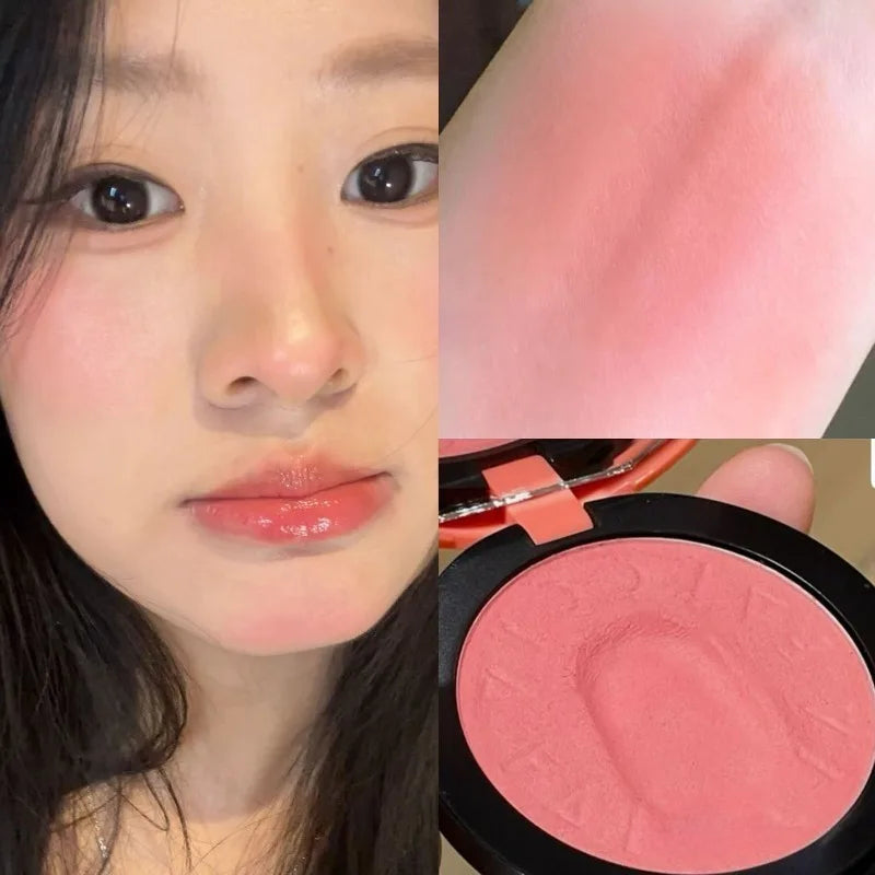 Monochrome Blush Matte Shimmer Natural Cheek Brightening Face