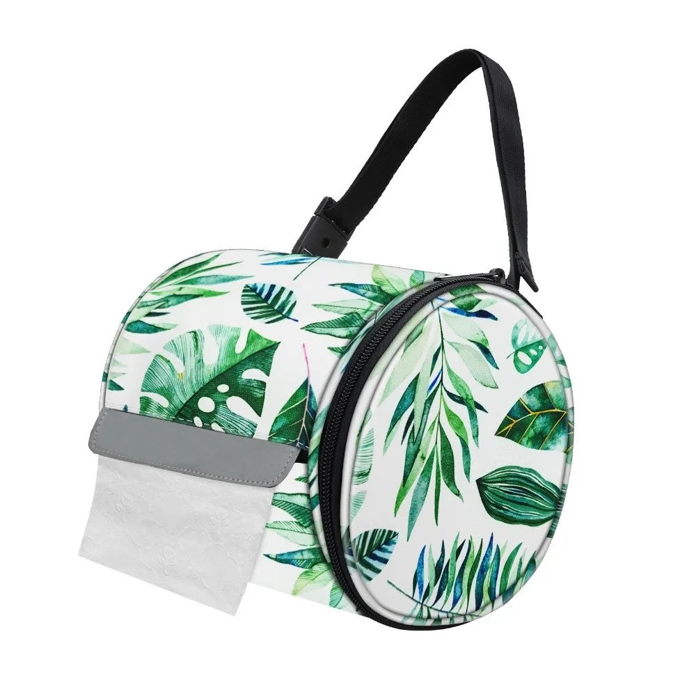 Waterproof Toilet Paper Cover Smooth Zipper Portable Bag Foldable Zpaxo Style F