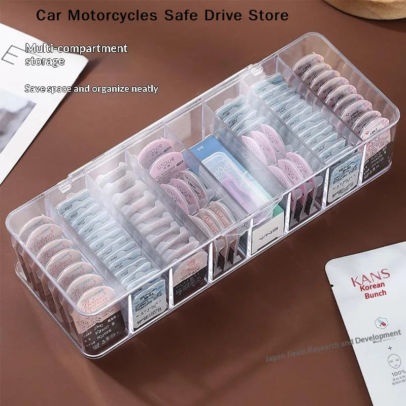 CMLarge Capacity Acrylic Contact Lens Case 8 Compartments Storage Box