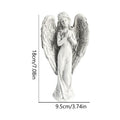 Angel Garden Statue Outdoor Decoration Height Memorial Decor Praying Zpaxo white