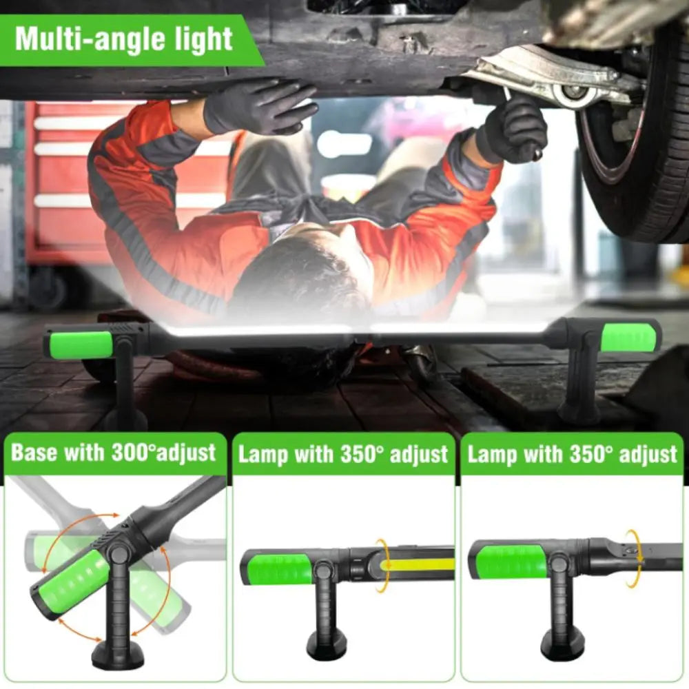 2400LM LED Mechanic Work Light 4400mAh Rechargeable Magnetic Base COB Zpaxo