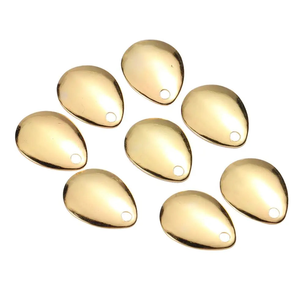Fishing Spinner Blades Smooth Lures Making Accessories Gold L