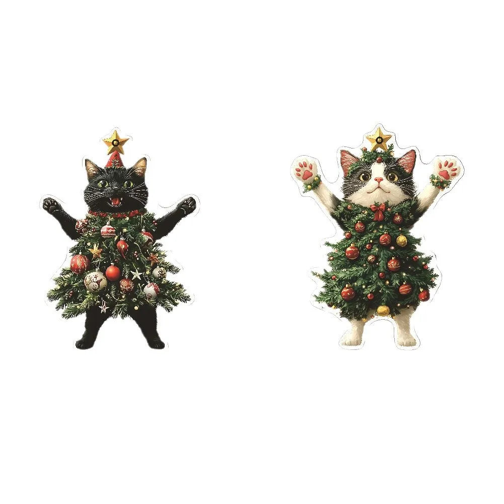 Acrylic Cat Christmas Ornament – Cute Xmas Tree Hanging Pendant Christmas Tree Ornament Zpaxo