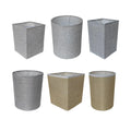 Fabric Burlap Lampshade Floor Lamp Shade Barrel Replacemen Cover Wall Zpaxo Beige Square