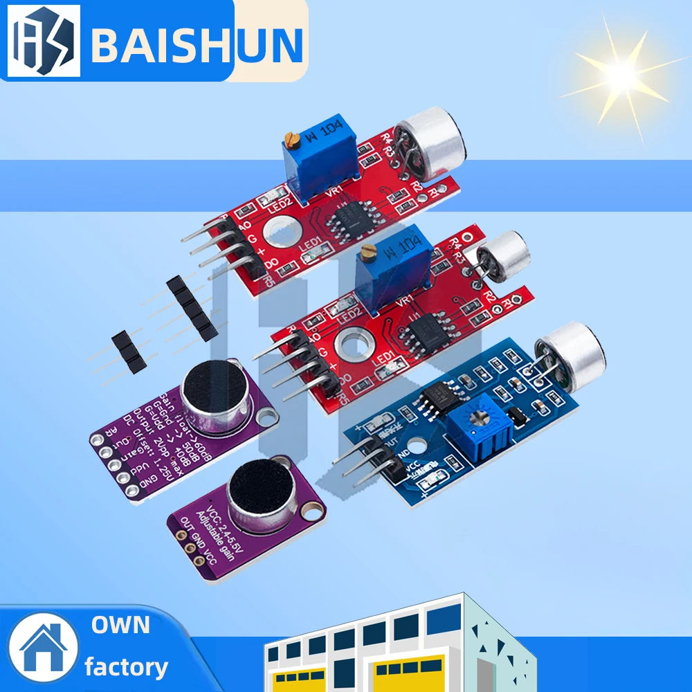MAX4466 MAX9814 Sound Sensor Module 3 3V-5V 60dB SNR Arduino Zpaxo