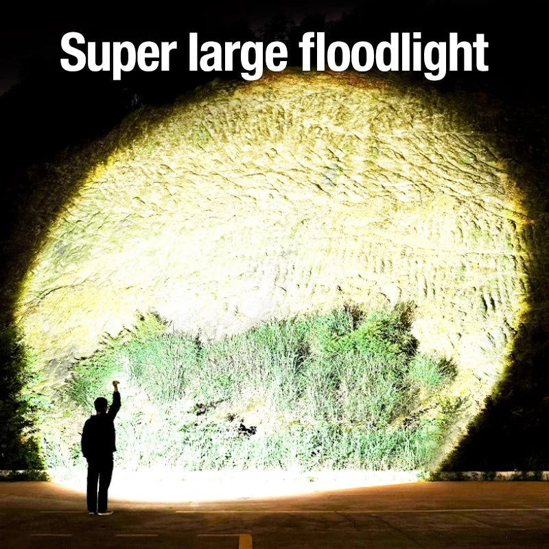 Multifunctional Outdoor Lighting Flashlight Hook Battery Display