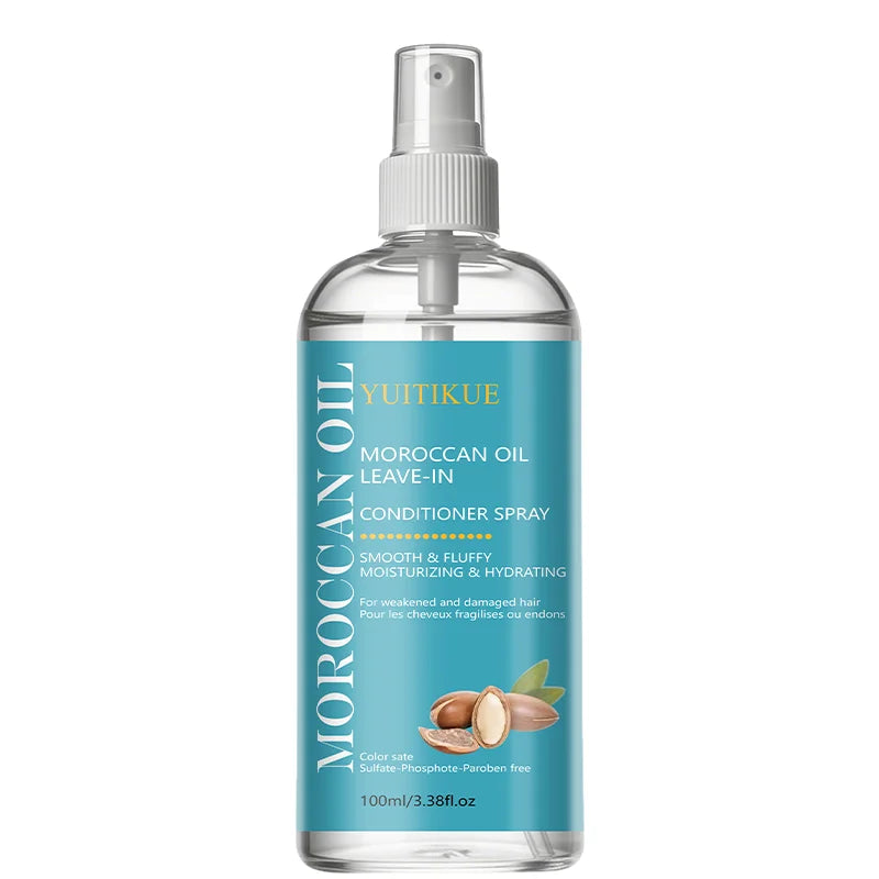 Moroccan Argan Oil Leave-In Conditioner Spray | Anti-Frizz Leave-In Conditioner Spray Zpaxo 1pc