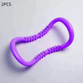 Body Workout Exercise Ring Home Pilates Yoga Gear Women's Resistance Zpaxo 2pcs Purple