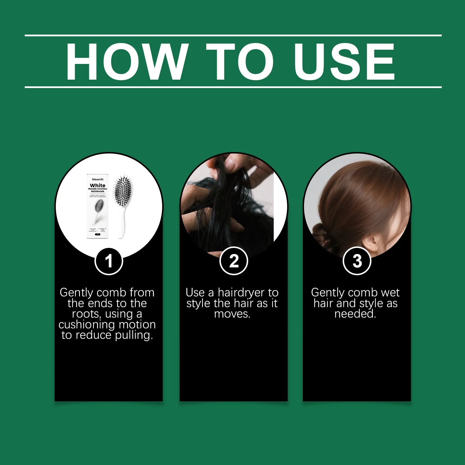 Volumizing Air Cushion Comb – Anti-Static Scalp Massage Hair Brush Hair Brush Comb Zpaxo