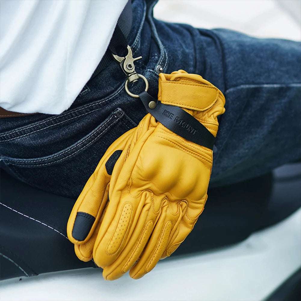 PU Leather Glove Storage Latch Clip Adjustable Mountaineering Buckle