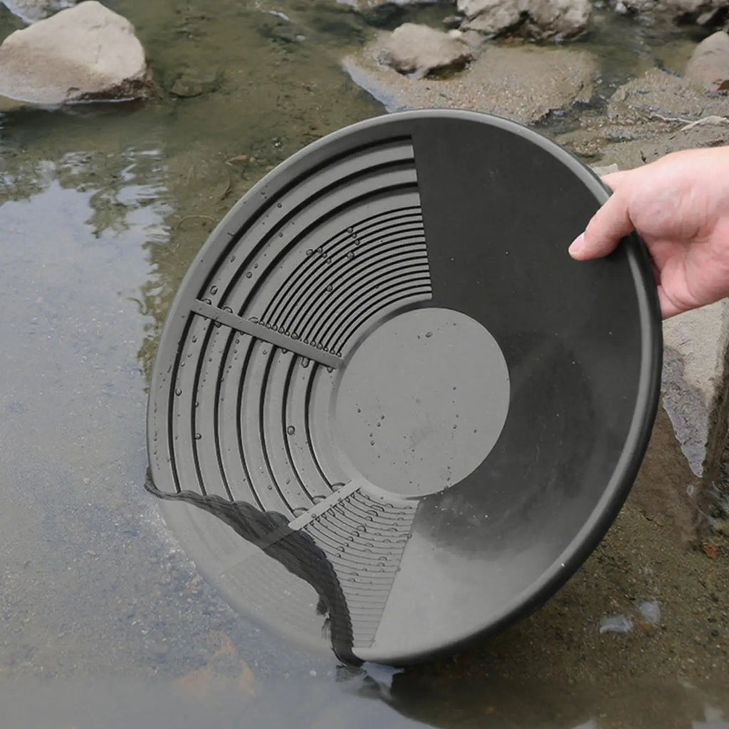 Plastic Gold Pan Basin NuggetMining Pan Dredging Prospecting River Tool Wash Gold Panning Equipment Gold Silver Metal Detector Zpaxo