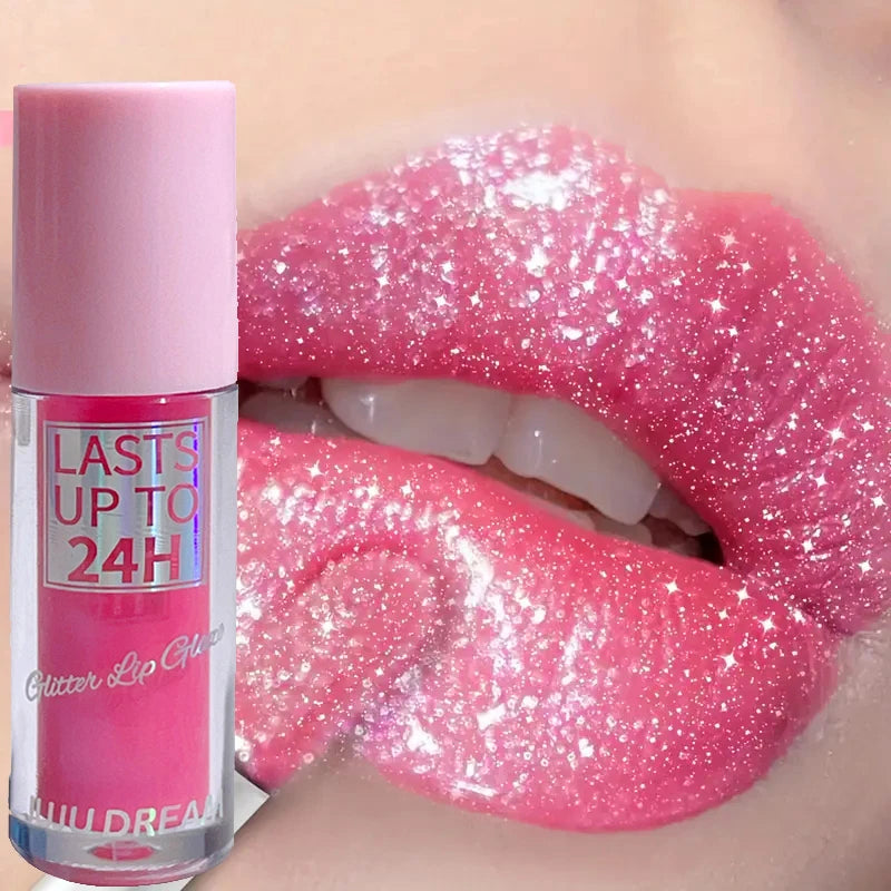 Flowing light Glitter Lip Glaze Long Lasting Lip Gloss Waterproof Liquid Lipstick Makeup Lip Oil Lip Tint Moisturizing Zpaxo